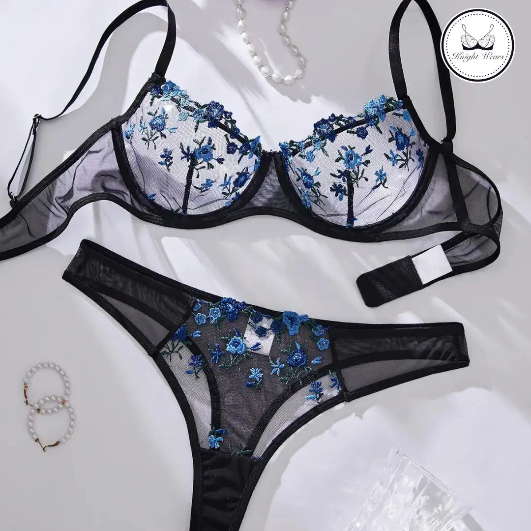 Net Floral mesh pushup set.