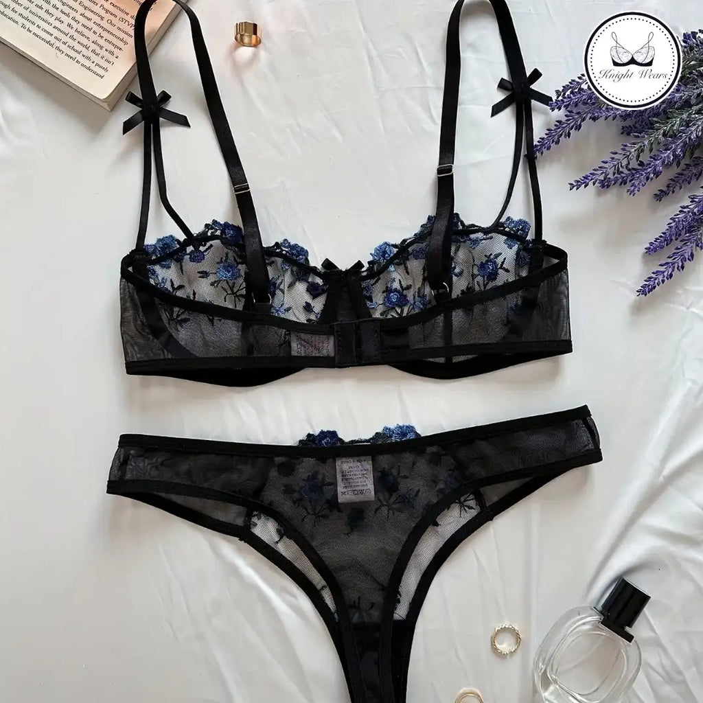 Net Floral mesh pushup set.
