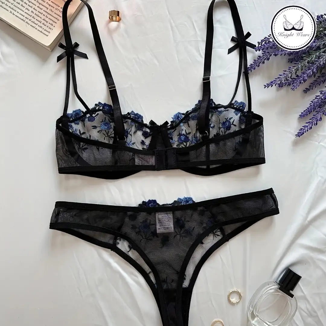 Net Floral mesh pushup set.