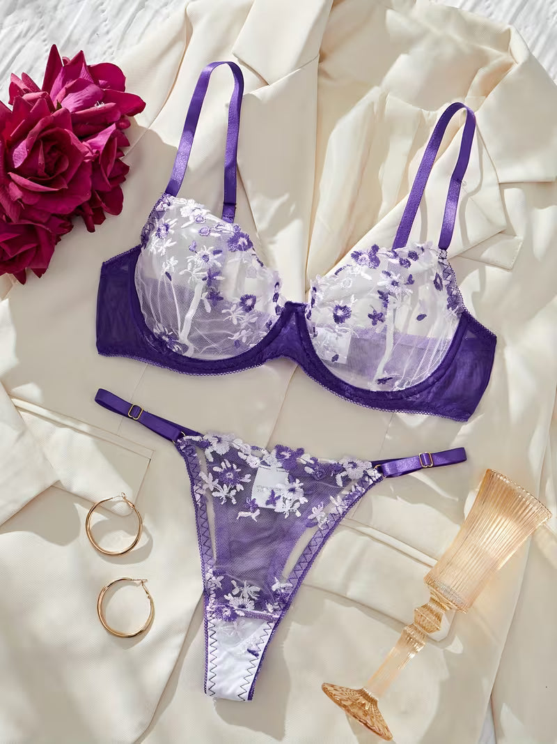 Net Floral mesh pushup set.