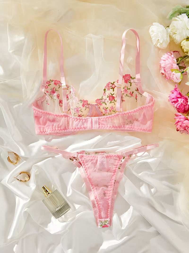 Net Floral mesh pushup set.