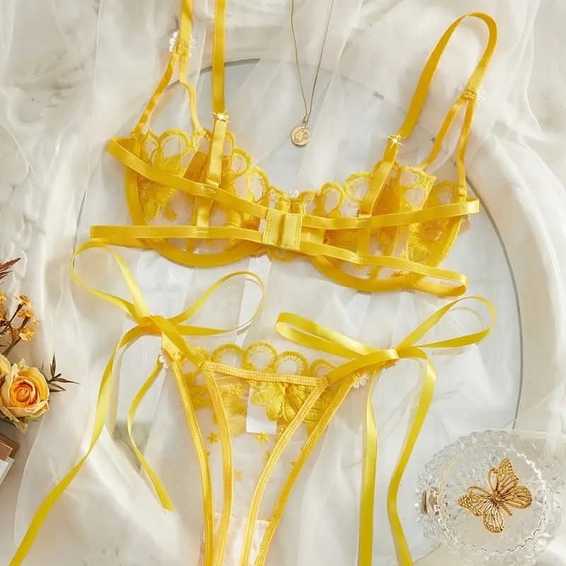 Net Floral mesh pushup set.