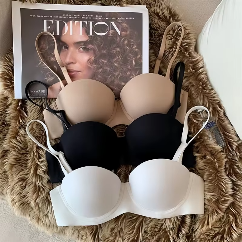 Seamless 1/2 Cup Push-Up Bra.